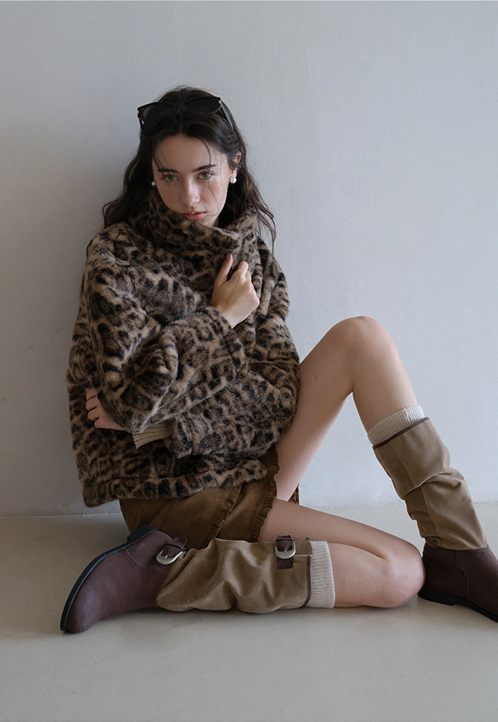 Ruffle Hem A-Line Mini Skirt