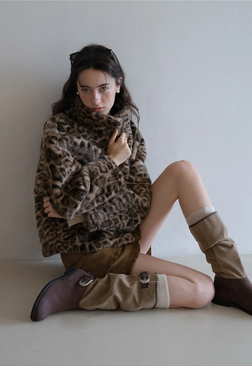 Ruffle Hem A-Line Mini Skirt