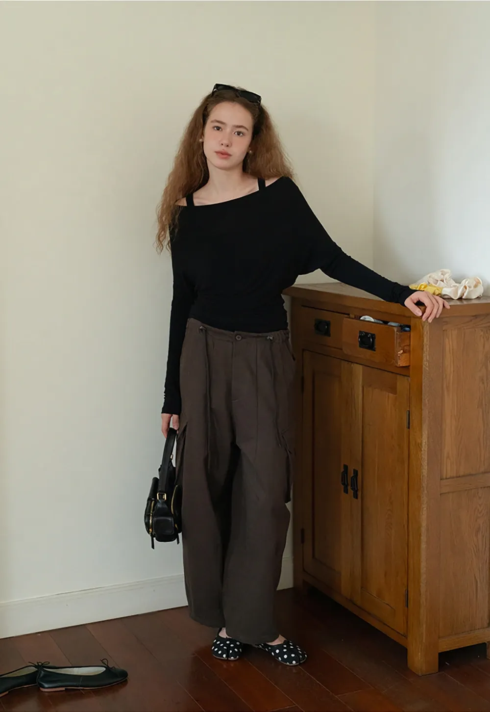 Womens High Waist Cargo Pants