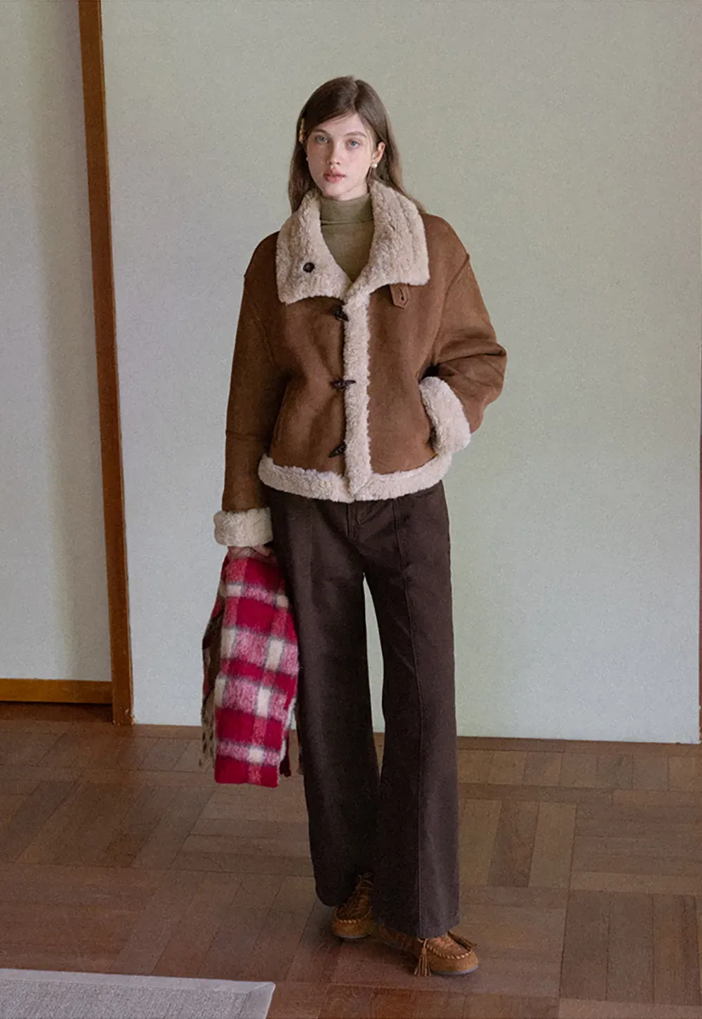 High-Waist Wide-Leg Utility Pants