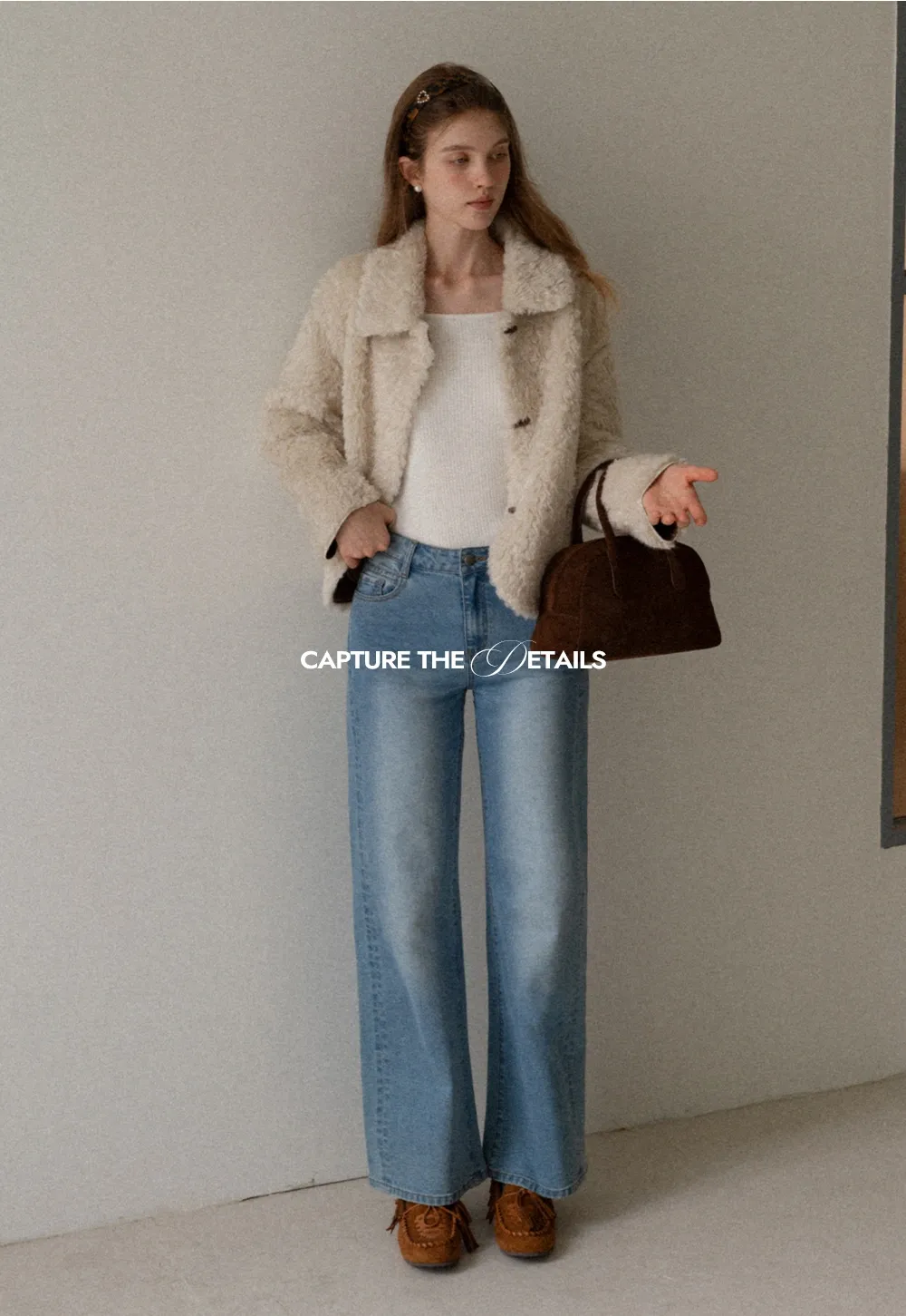 Women Faux Shearling Jacket Short Teddy Coat Winter