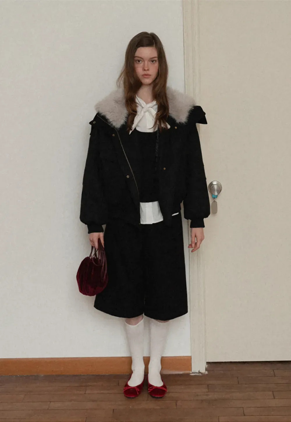 Oversized Peter Pan Collar Blouse