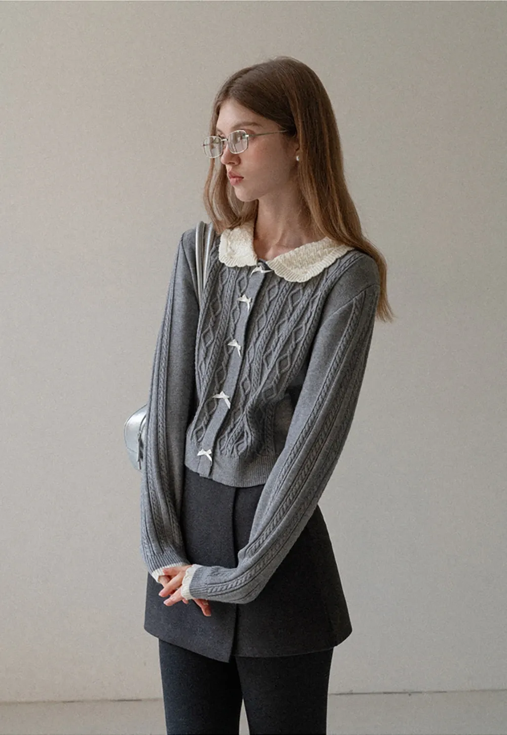 Womens Wool Wrap Mini Skirt