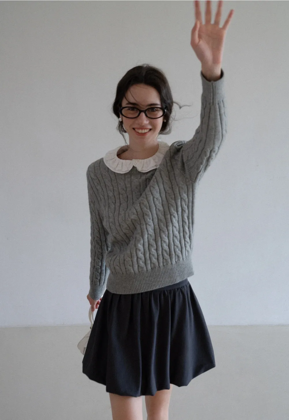 Womens Classic Cable Knit Sweater