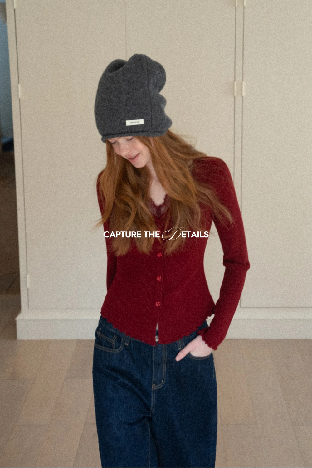 Lace Trim Ribbed Knit Top