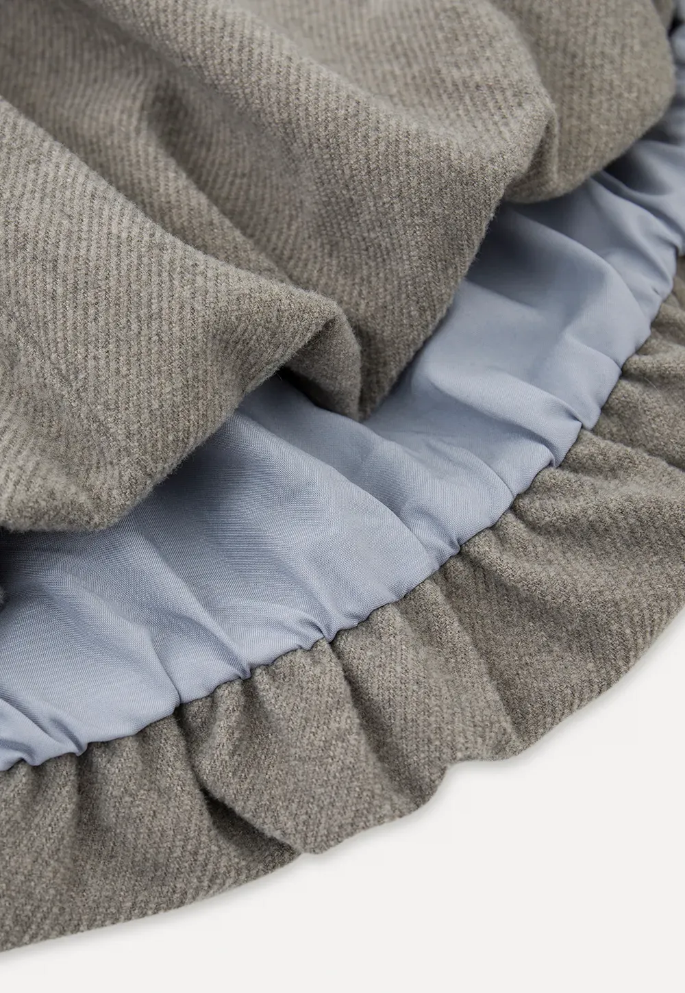 Bubble Hem Mini Skirt