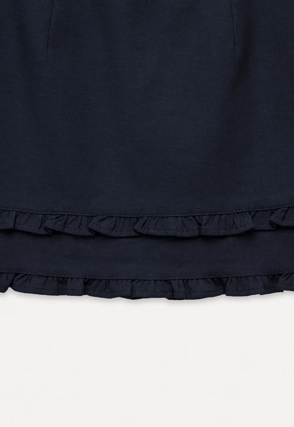 Ruffled Hem A-Line Mini Skirt