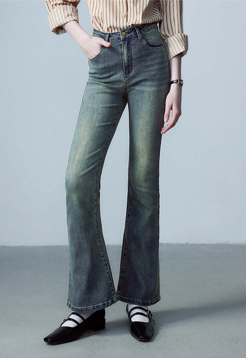【HI FI FNK】Old School Washed Wide Denim HI FI FNK】Old School Washed Wide Denim (HI FI FNK/デニム