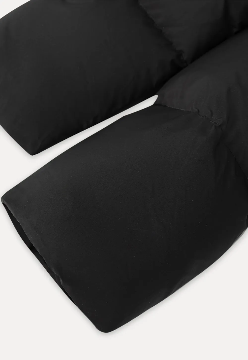 Long Puffer Coat with Fur Trim Hood Belted Design