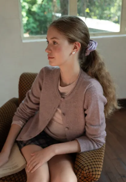 Button Front Knit Sweater Cardigan