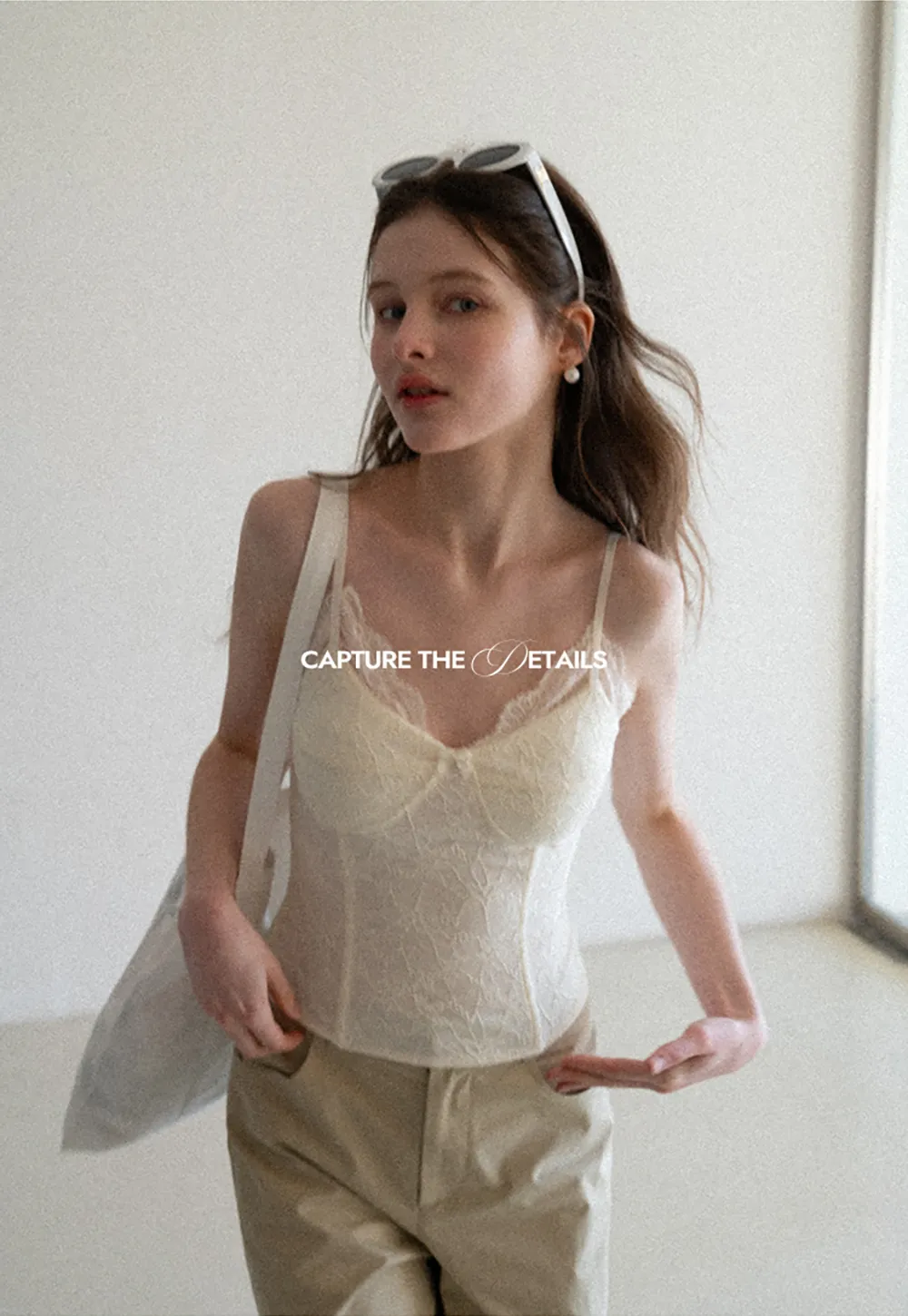 Lace Trimmed Corset Style Tank Top