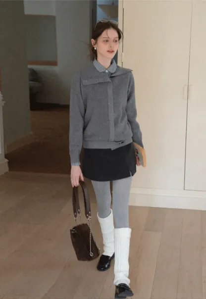 Turtleneck Knit Sweater for Women