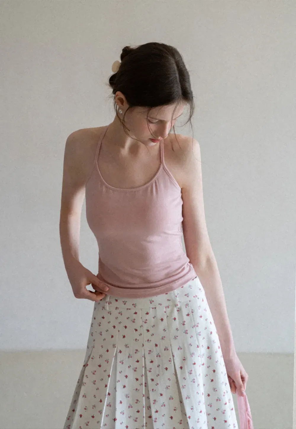 Slim Fit Tank Top with Thin Straps