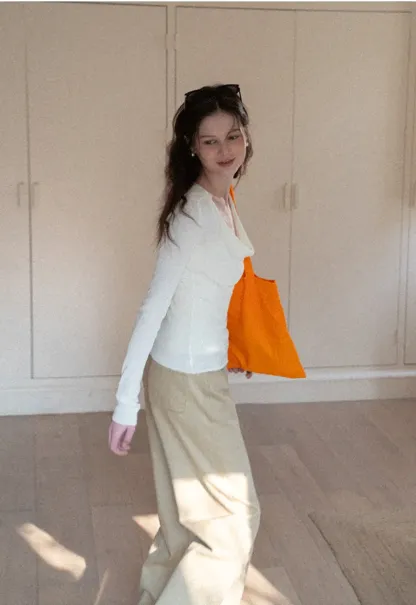 Woolen knit sweater and tank top