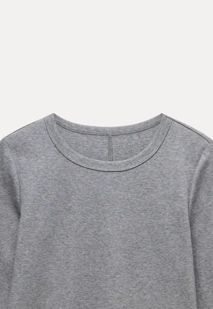 Basic Slim Fit Long Sleeve Top for Women