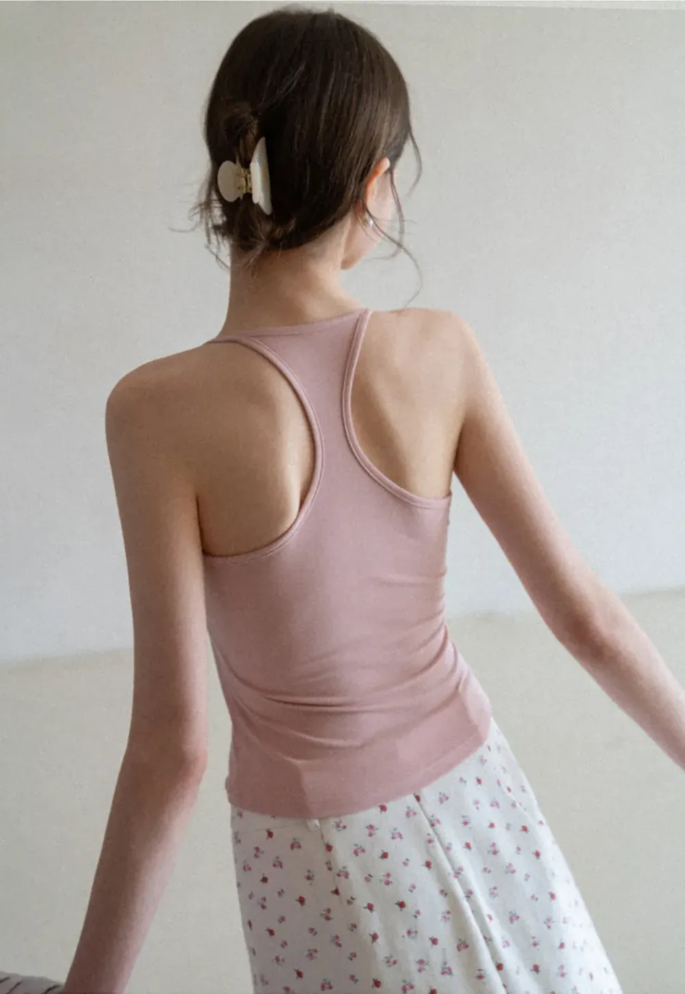 Slim Fit Tank Top with Thin Straps