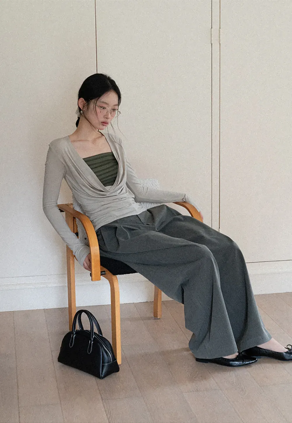 Wide Leg High Waist Casual Pants