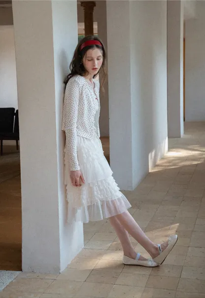 Floral Print Lace Trim V Neck Short Top