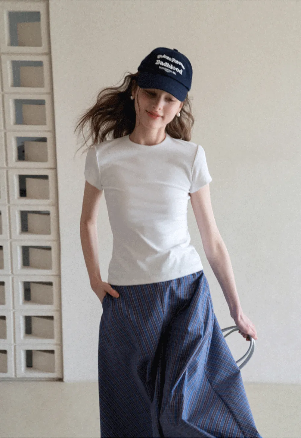 Slim Fit Short Sleeve Crew Neck T Shirt