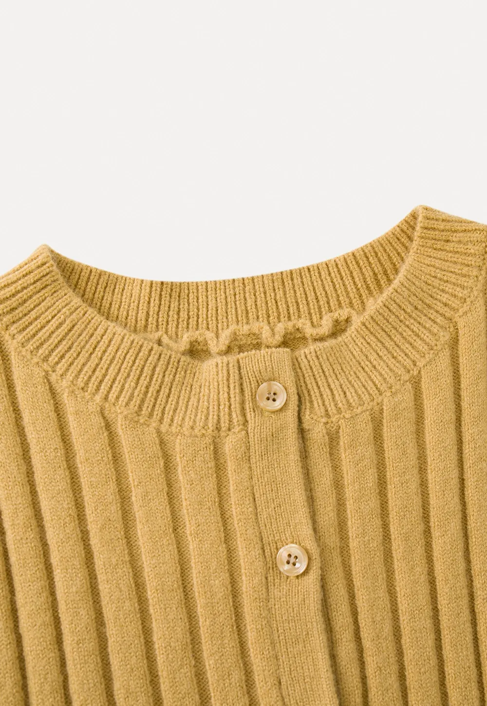 Women Ribbed Cardigan with Button Front