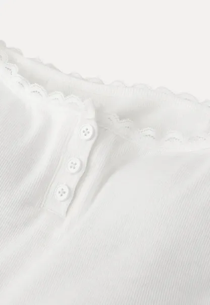 Lace Trim Button Front Tank Top