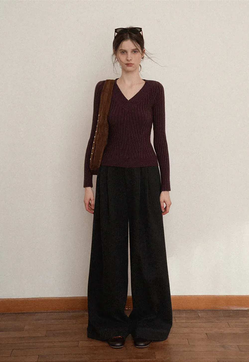 Elegant Wide Leg Trousers High Waist Design for Women