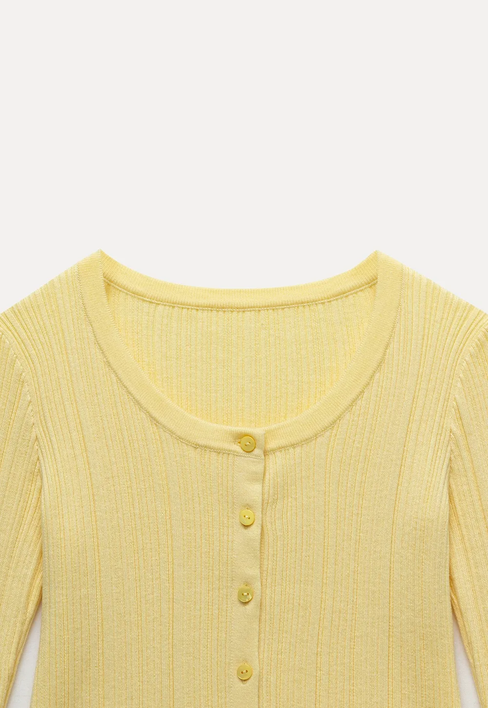 Ribbed Button Front Cardigan and Camisole Set