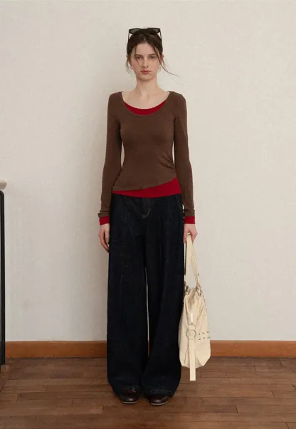 Wide Leg Denim Jeans for Women Casual Style