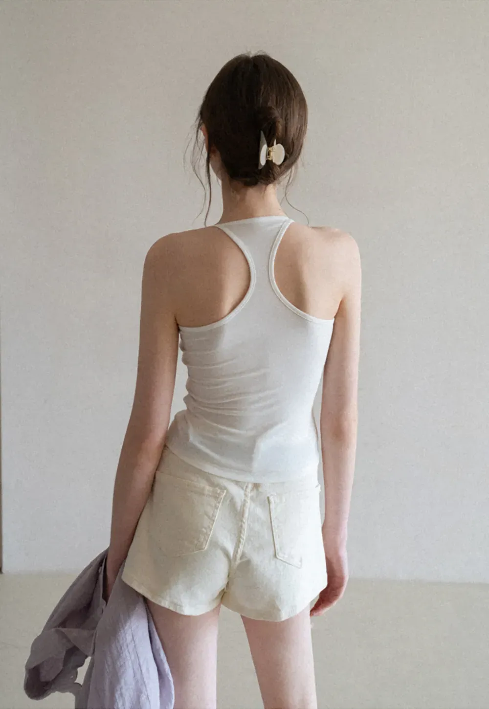 Slim Fit Tank Top with Thin Straps