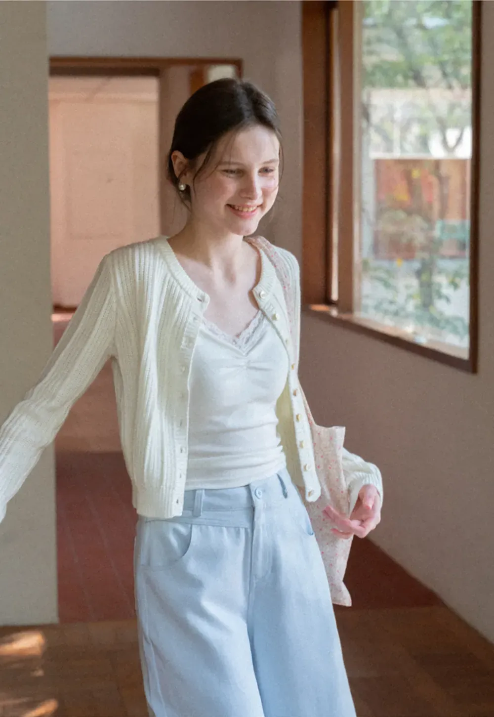 Wide Leg Casual Pants with Front Pockets