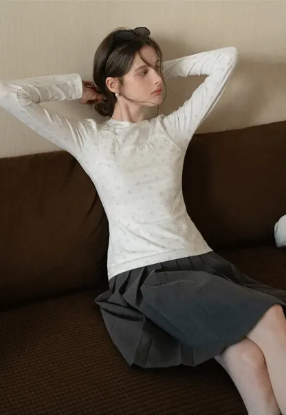 Floral Print Long Sleeve T-Shirt