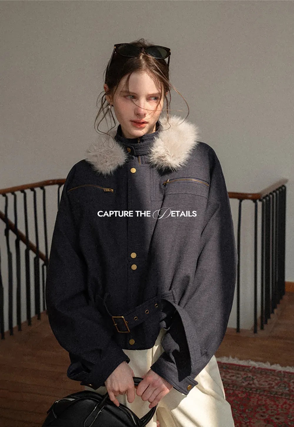 Stylish Fur-Collar Winter Jacket