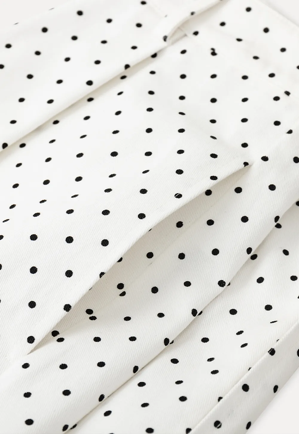 Polka Dot Shorts with Pleated Design