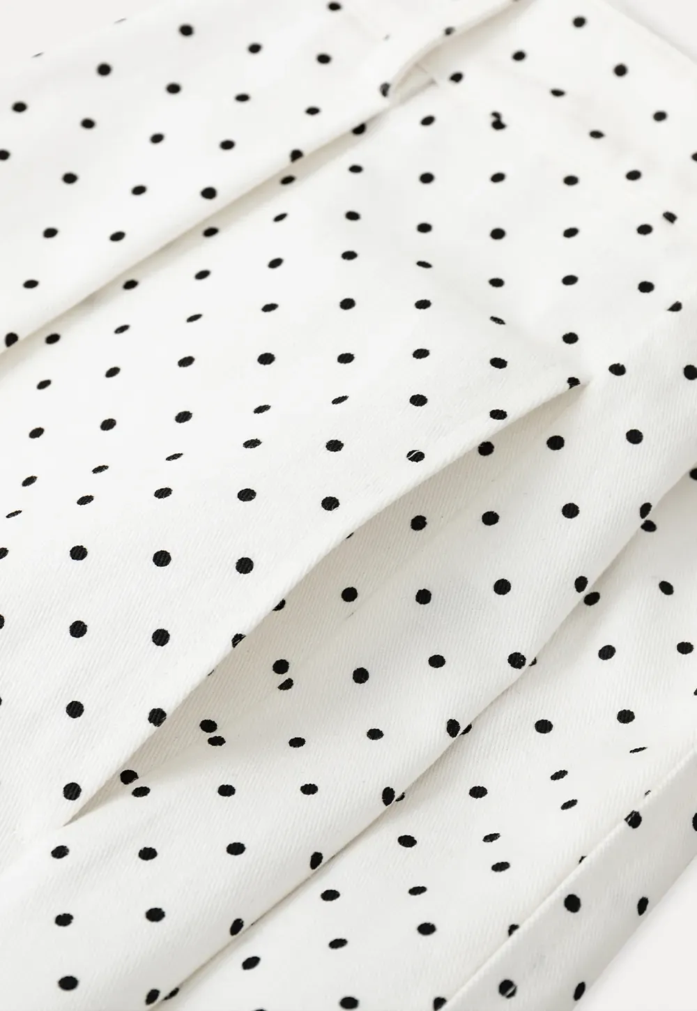 Polka Dot Shorts with Pleated Design