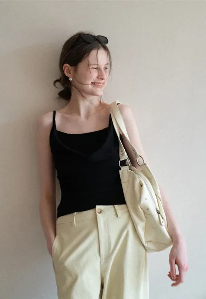 Wide Leg Casual Pants with Front Pockets