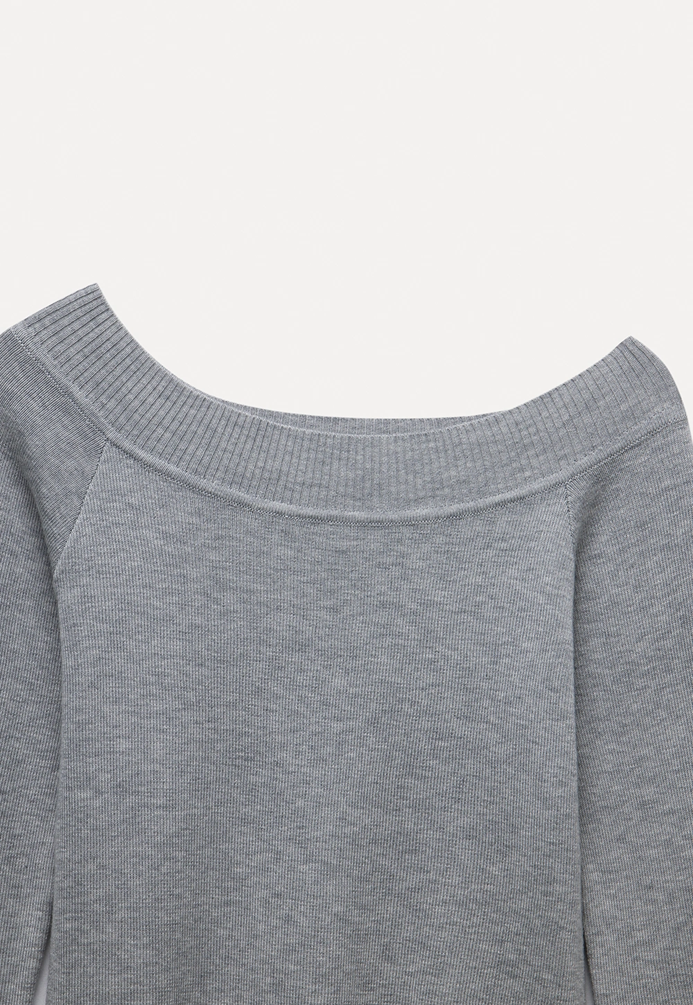 Women's Off-Shoulder Ribbed Knit Top