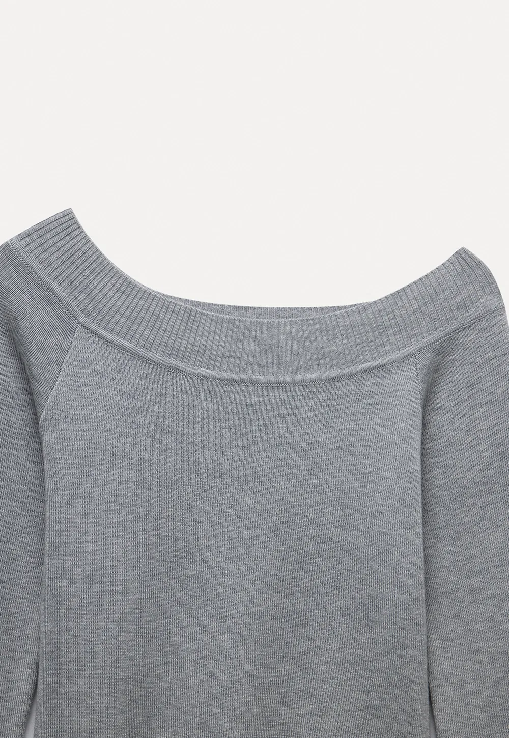 Women's Off-Shoulder Ribbed Knit Top