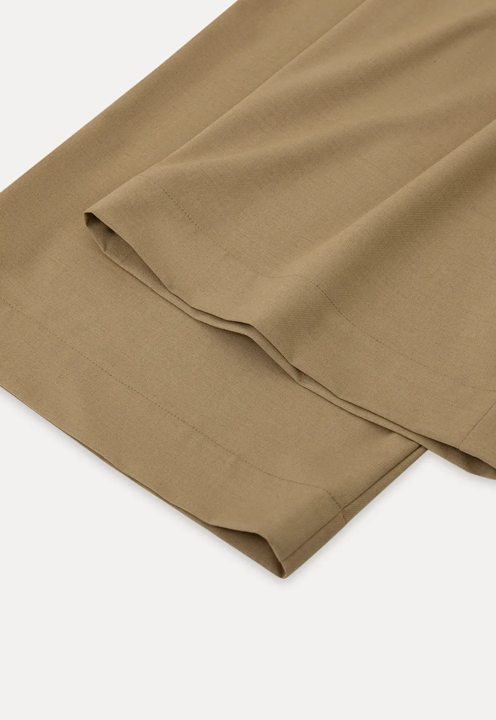 Wide leg pleated casual pants with front pockets