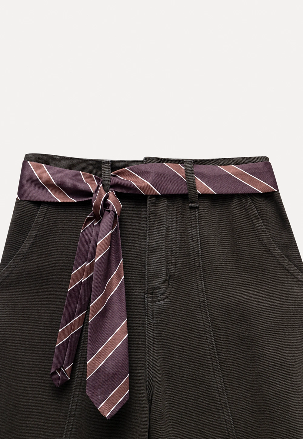 Womens High Waist Wide Leg Cargo Pants