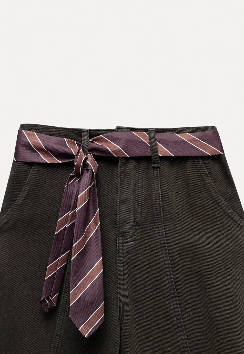 Womens High Waist Wide Leg Cargo Pants