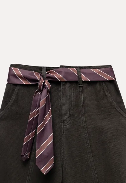 Womens High Waist Wide Leg Cargo Pants