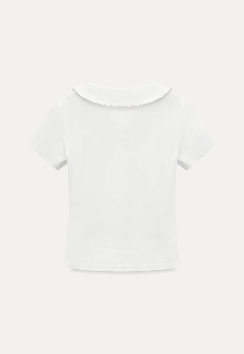 Short Sleeve Collared Button Front T Shirt