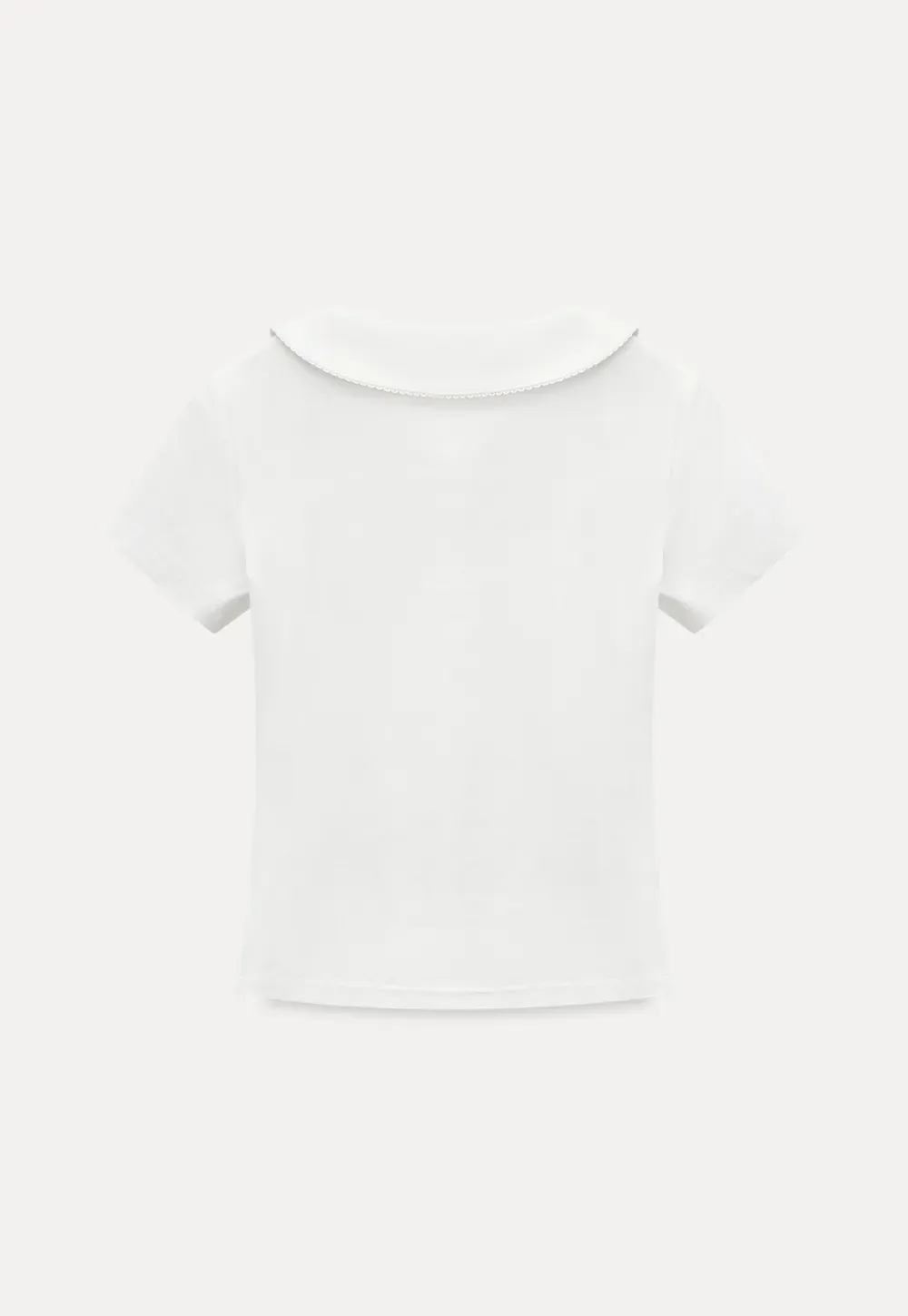 Short Sleeve Collared Button Front T Shirt