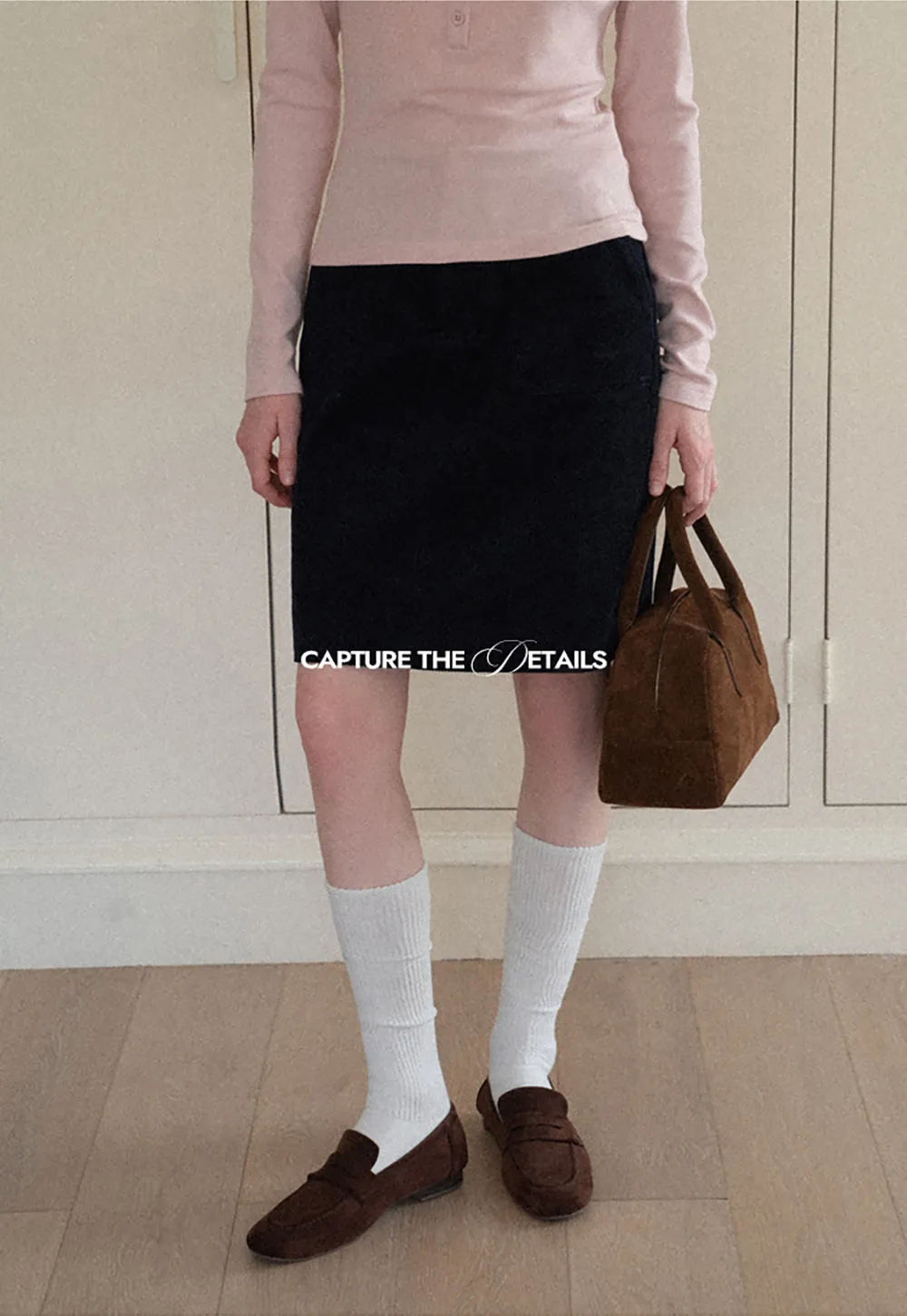 Corduroy Mini Skirt A-Line Design Women's Fashionable Bottoms