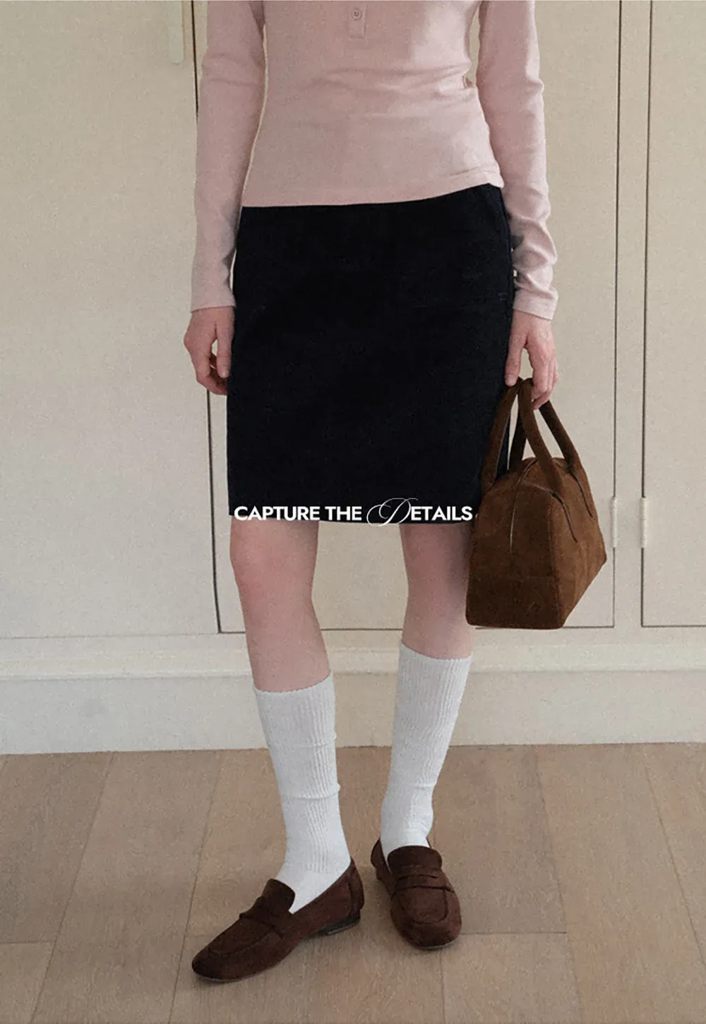 Corduroy Mini Skirt A-Line Design Women's Fashionable Bottoms
