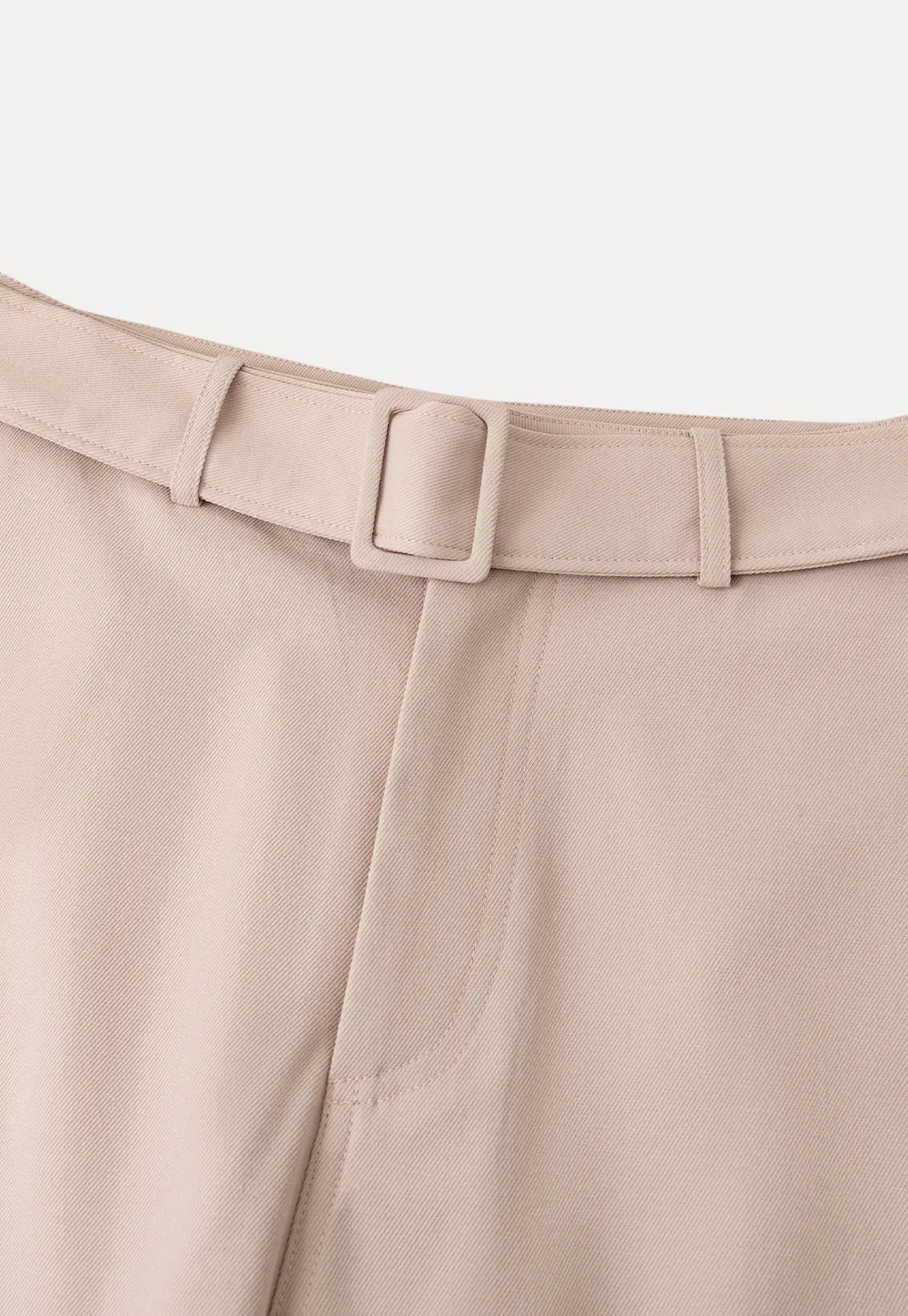 Wide Leg Casual Pants with Belted Waist