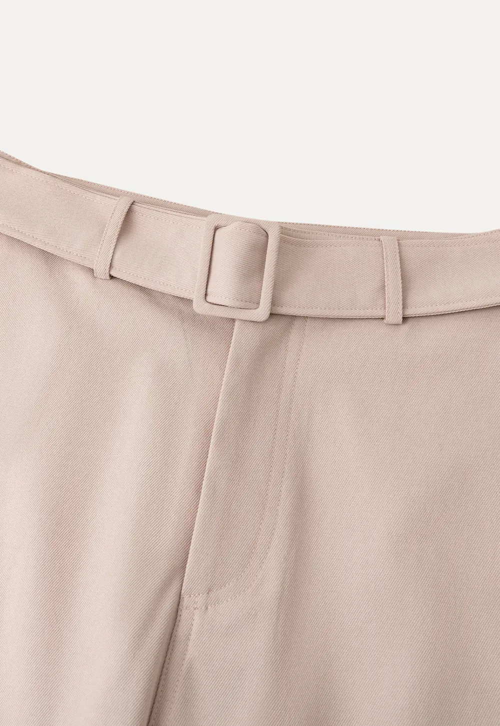 Wide Leg Casual Pants with Belted Waist