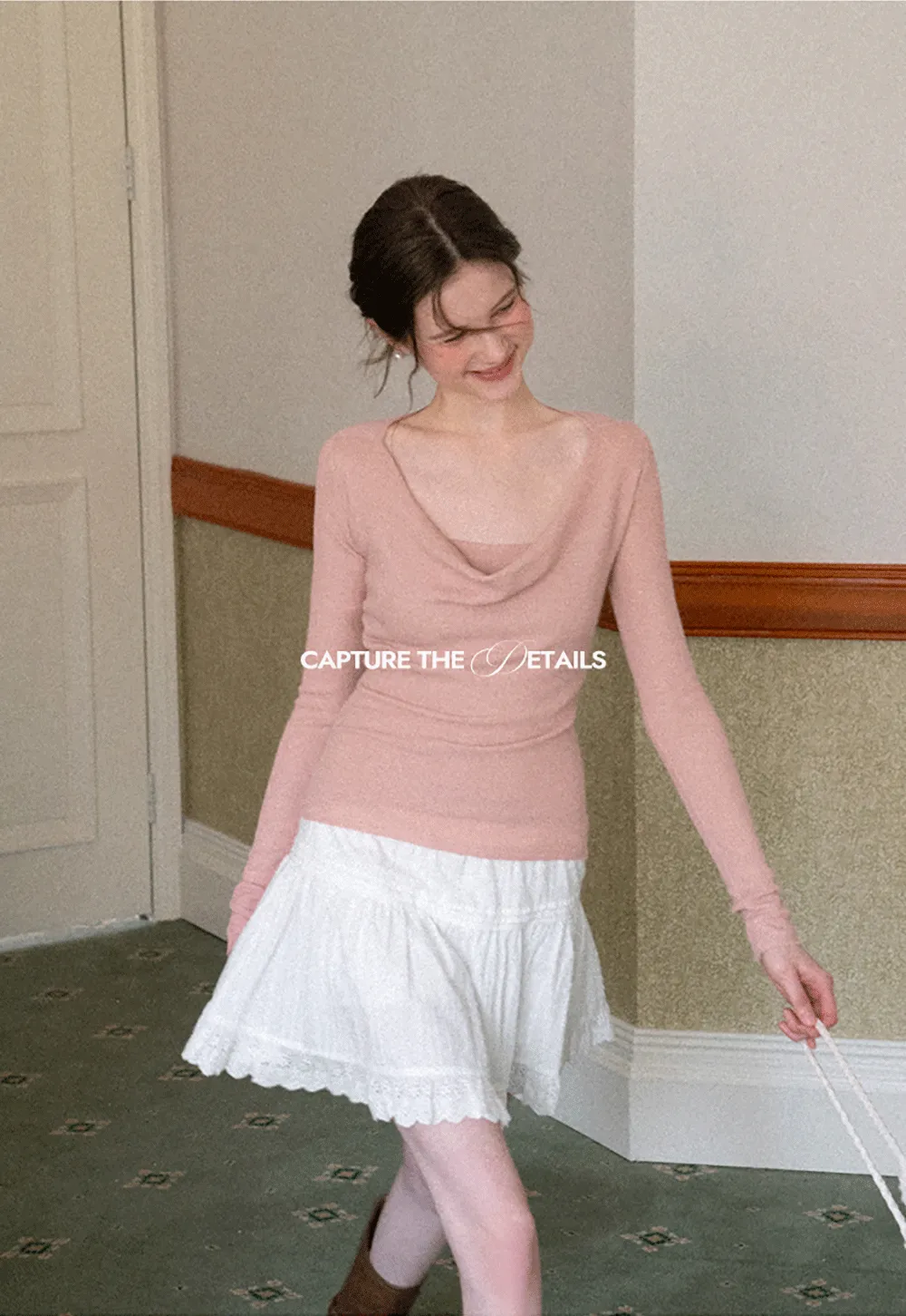 Woolen knit sweater and tank top