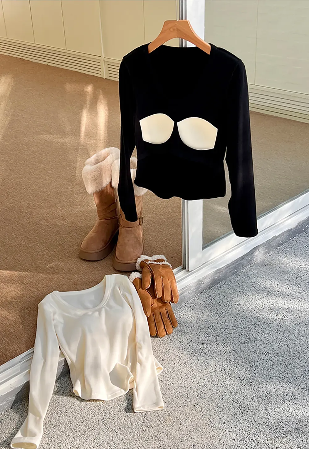 Elegant Basic Long Sleeve Top for Women