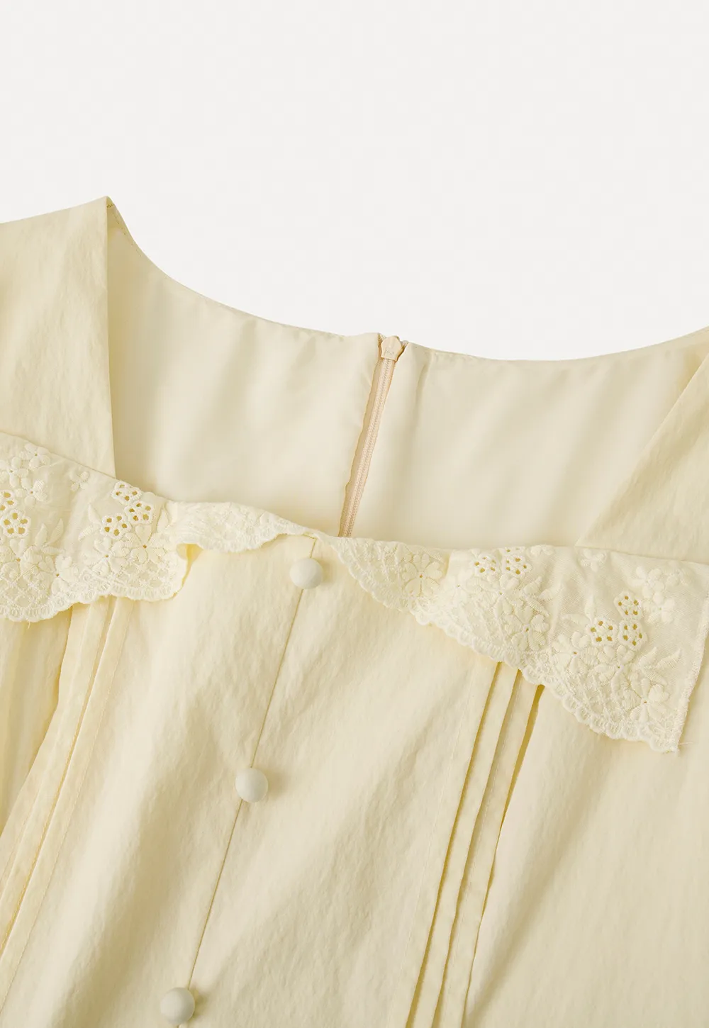 Short Sleeve Button Front Dress with Ruffled Hem